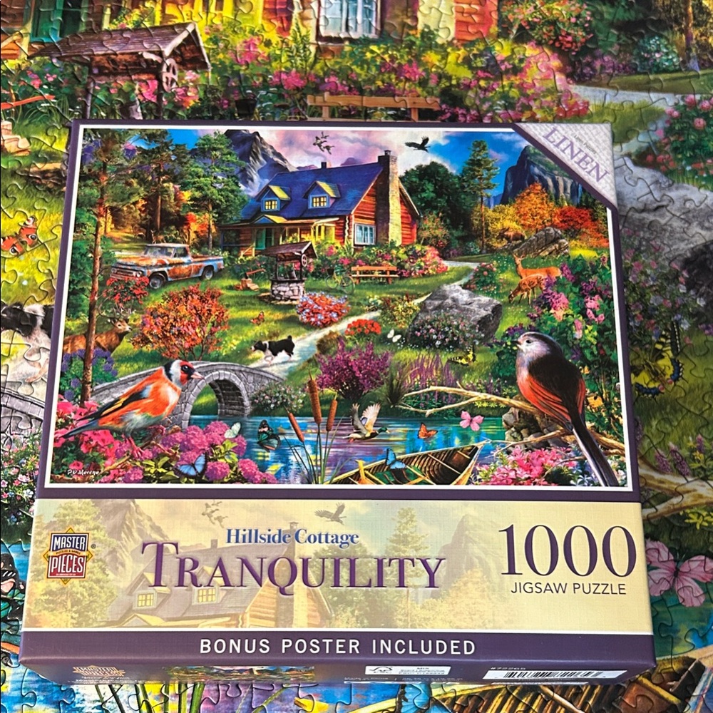 MasterPieces Hillside Cottage Tranquility Jigsaw Puzzle - 1000 Pieces